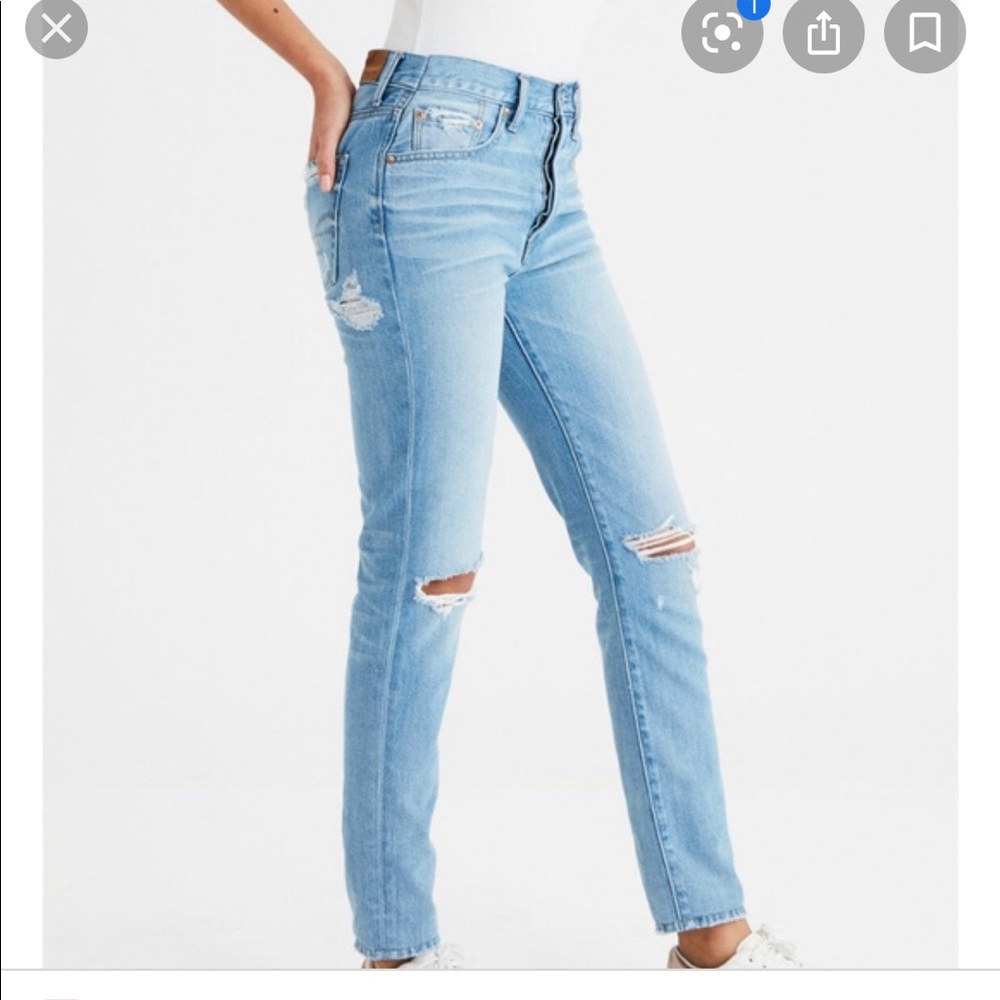 American Eagle “Hise Rise Girlfriend” 6 long